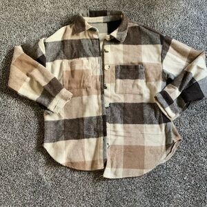Shacket plaid
